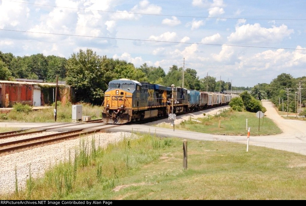 CSX 5322 and 5340 cross Sims St.